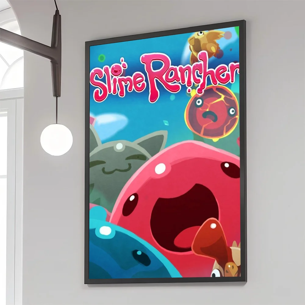 Game S-Slime Rancher  Poster Movie Sticky Posters Retro Kraft Paper Sticker DIY Room Bar Cafe Aesthetic Art Wall Painting