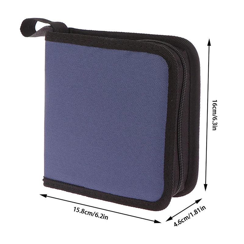 1Pc Comfortable and Soft 40Tablets CD DVD Discs Oxford Handbags Storage Case CD/DVD Case CD Case Storage DVD Organizer Case
