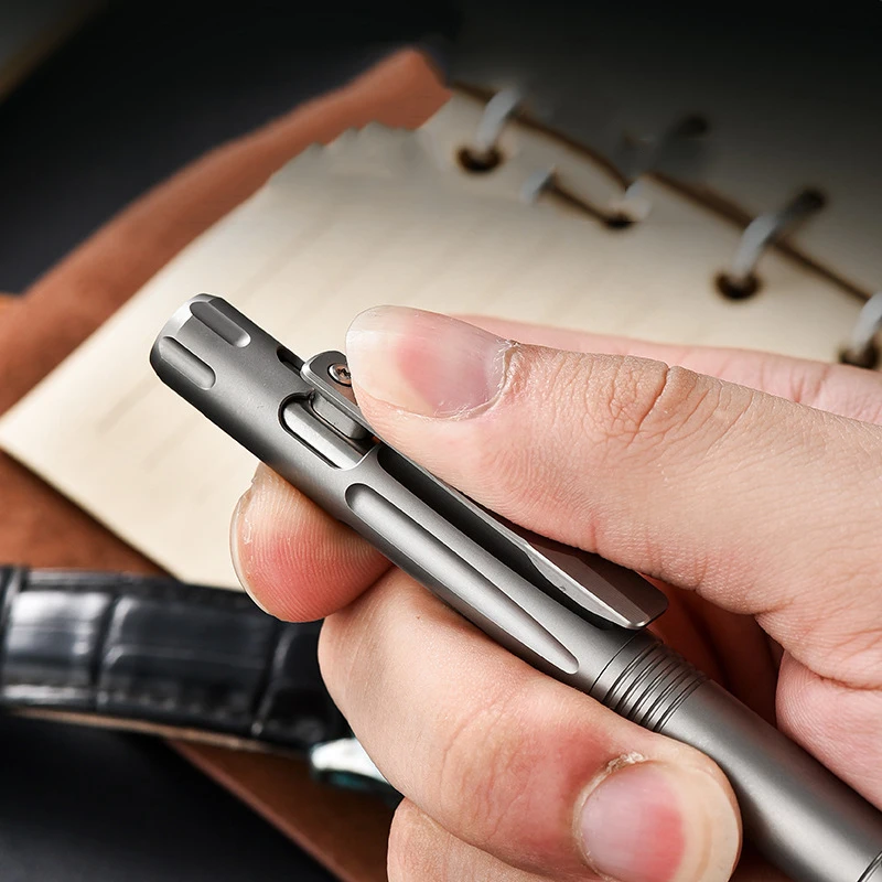 Imagem -03 - Titanium Window Breaking Tactical Pen para Mulheres e Homens Caneta de Assinatura Portátil Acampamento ao ar Livre Autodefesa Edc Presente High-end
