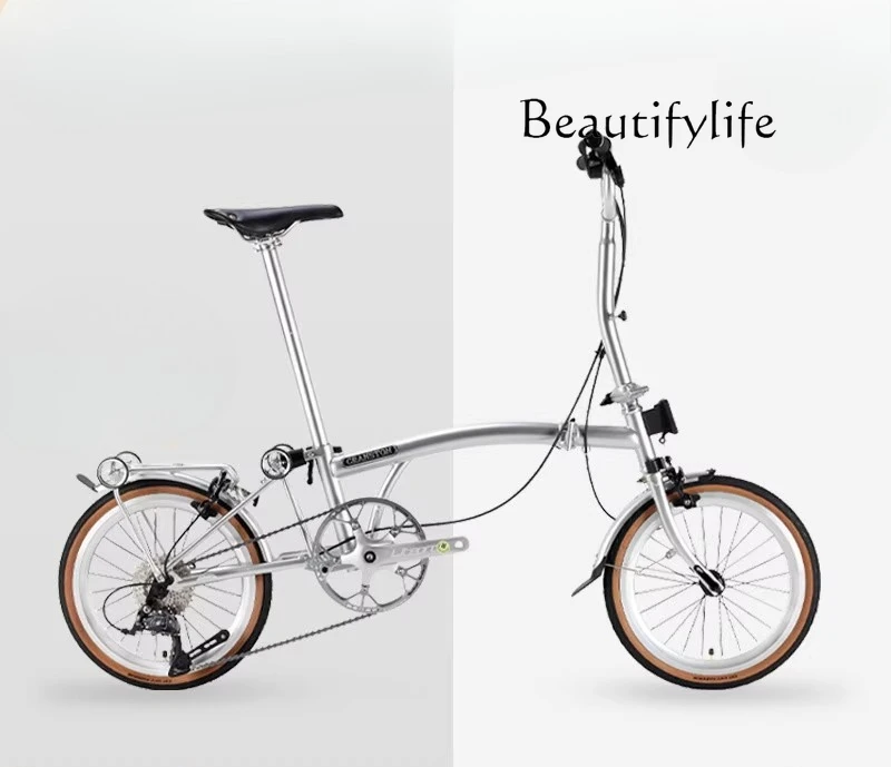 

16 inch 9 speed three folding adult ultra light portable urban retro cloth folding scooter