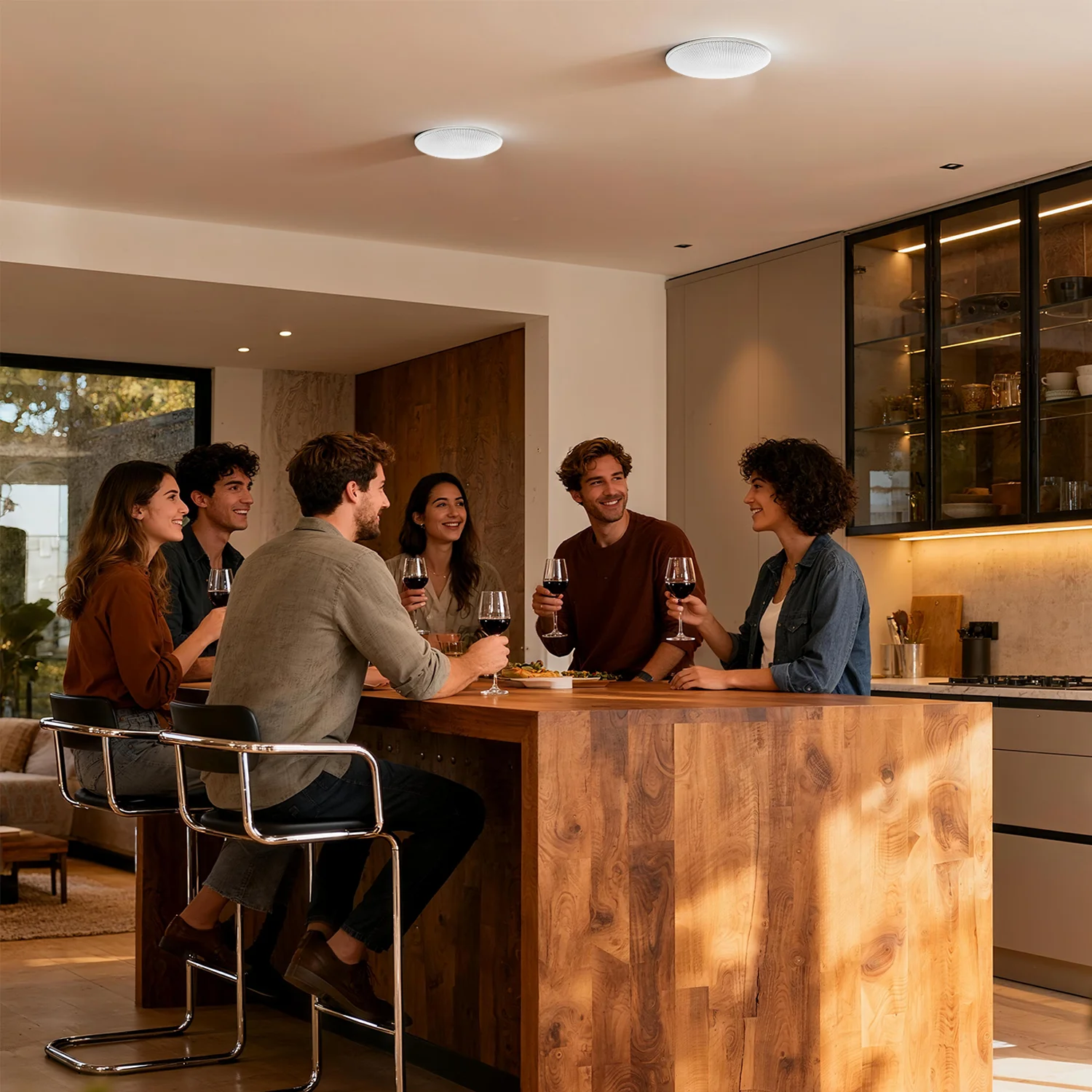 2 قطعة 4 ''مكبرات صوت سقف بلوتوث 160 واط 2-Way فلوش جبل نظام مكبرات الصوت مع جهاز استقبال مكبر للصوت الصغير لمكتب المسرح المنزلي #6