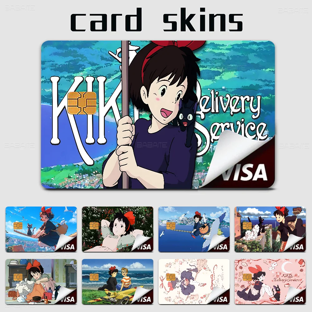 K-Kikis D-Delivery Anime Anime Cartoon Sticker Film Skin For Credit Card Debit Bank Bus Card