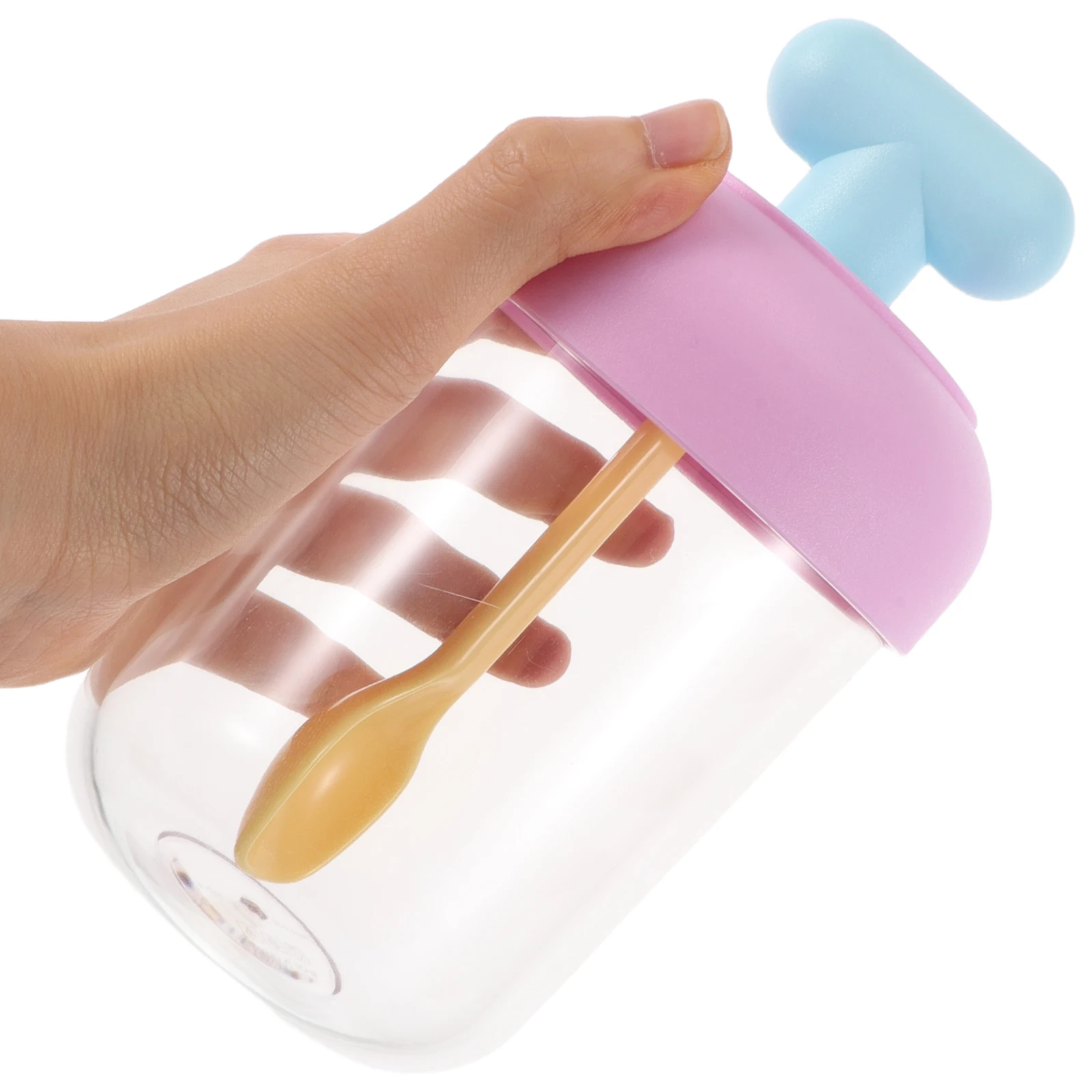 

Double Layered Mug Portable Salad Cup with Strainer Reusable Breakfast Jar for Yogurt Oatmeal Cereal Soup Overnight Storage