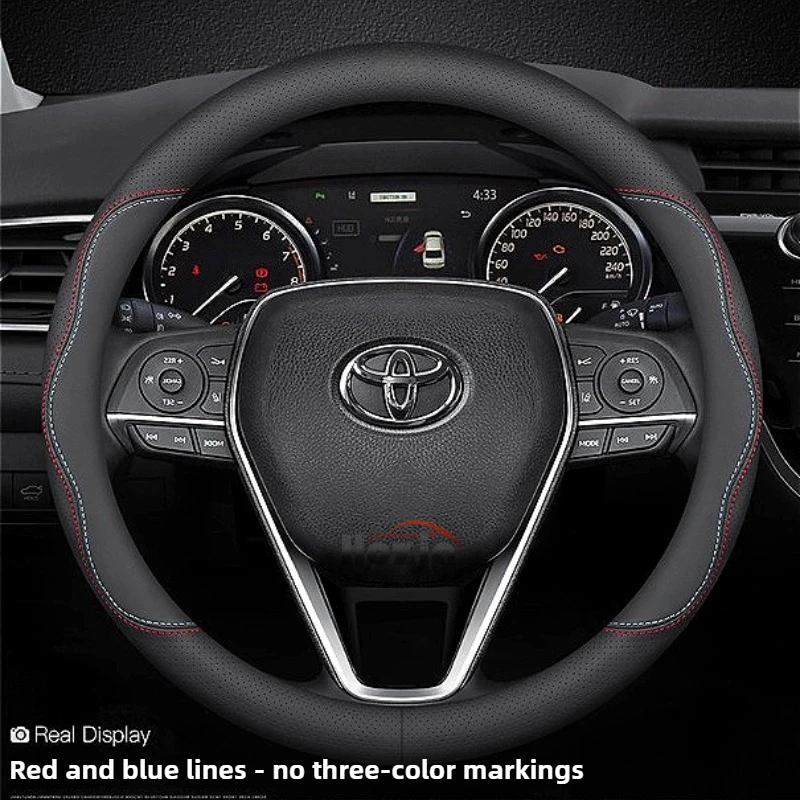 الجلود غطاء عجلة القيادة سيارة لتويوتا كورولا كروس 2022 2023 2024 2025 2026 اكسسوارات #4