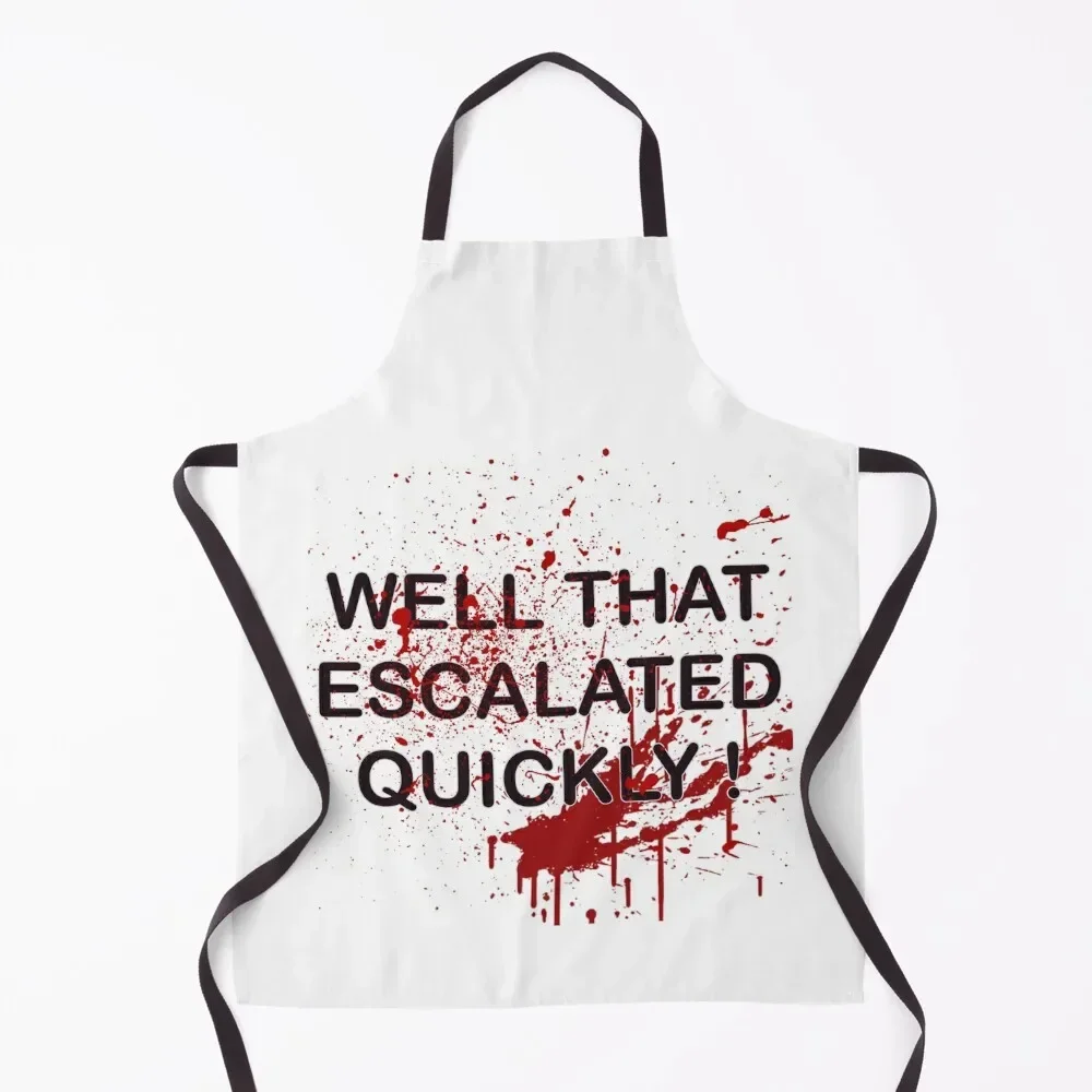 

That Escalated Quickly Apron Men's Kitchen Korean Professional Barber For Men Apron