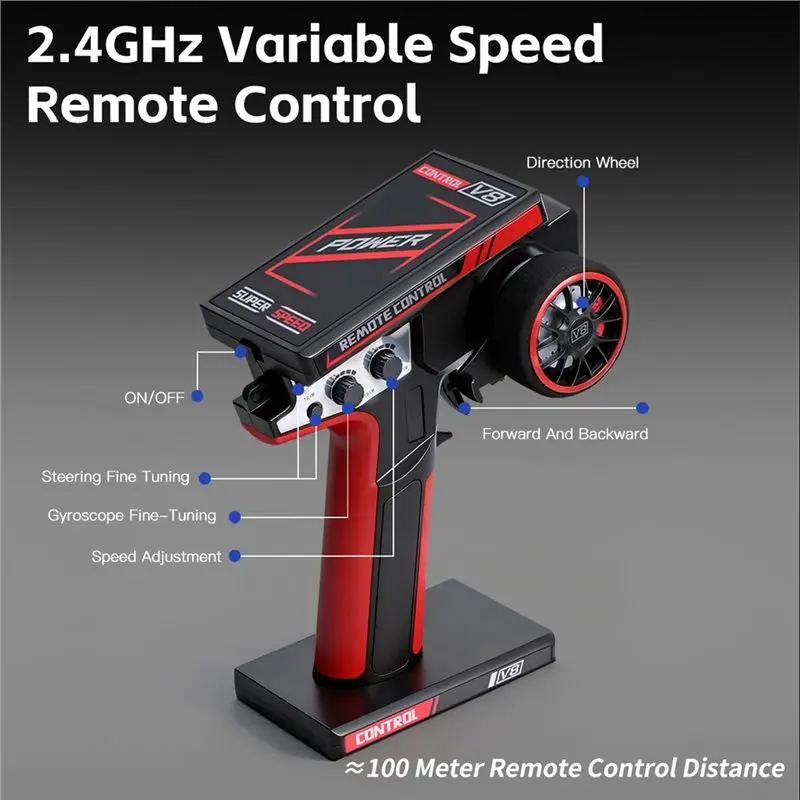 X18A-Upgrade Receiver Board With Memory Function And V8 Remote Control For RC Car For Wltoys 284019-A, 284191 Accessories