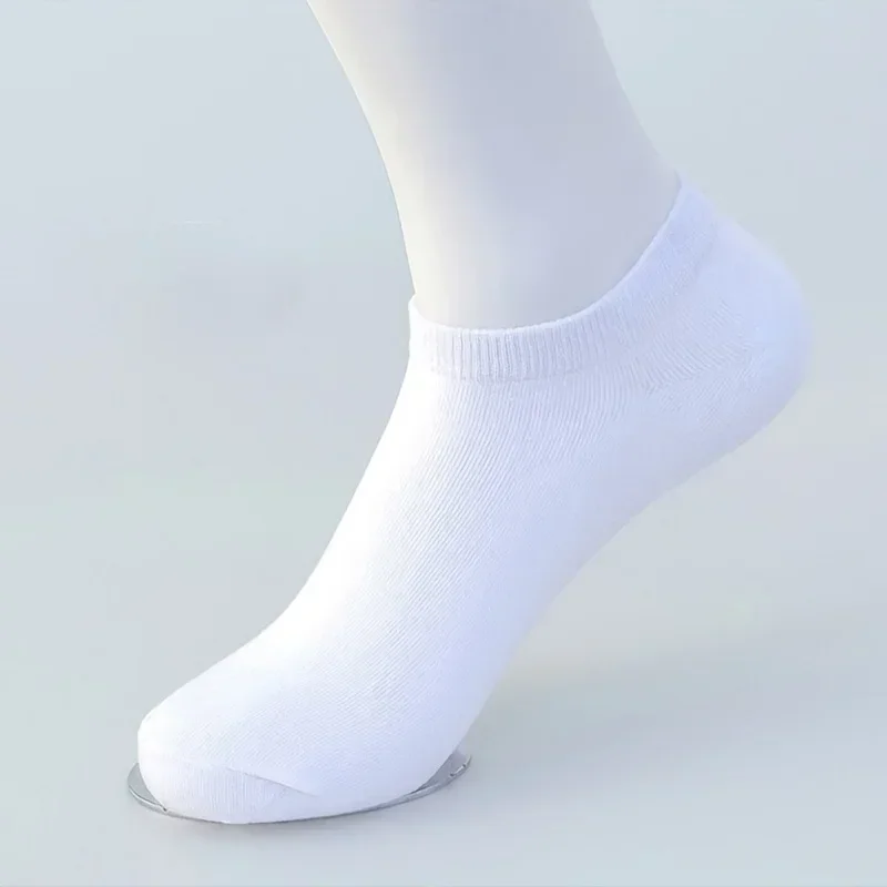 5 أزواج من جوارب القارب غير المرئية للرجال، جوارب قطنية مزيلة للعرق وممتصة للعرق