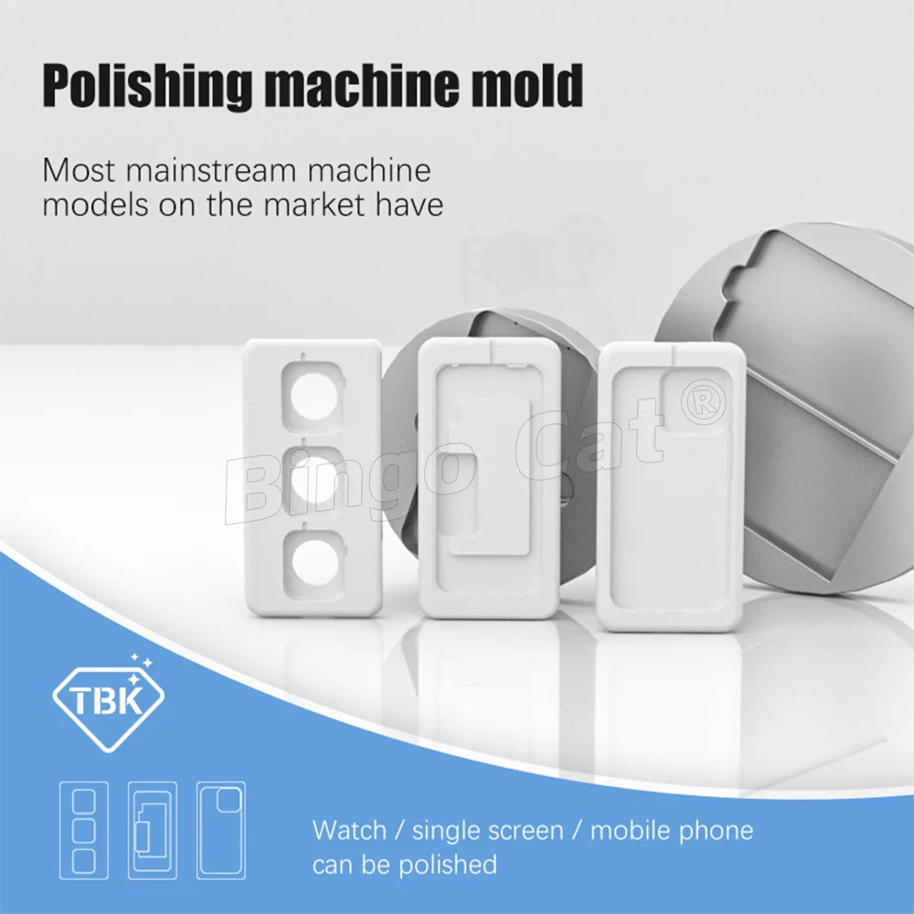 TBK-938 Polishing Machine Mold For iPhone 15 15pro 14 13 12 pro For iWatch S3 S4 S5 S6 S7 40mm 44mm 41mm 45mm Repair Mould