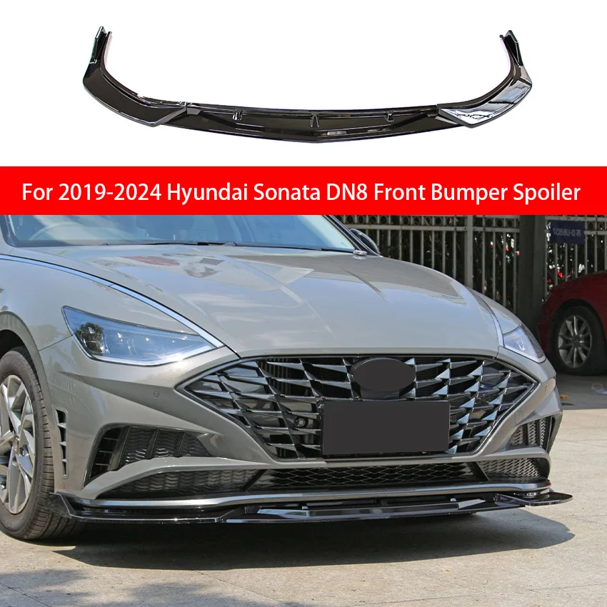 For 2019 2020 2021 2022 2023 2024 Hyundai Sonata DN8 Front Bumper Lip Splitter Diffuser Body Kits Spoiler Bumper Guard Protector