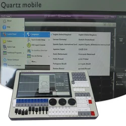 미니 쿼츠 모바일 타이탄 V16 내장 배터리 터치 스크린, 와이파이 연결 DMX 콘솔, 전문 무대 조명 컨트롤러