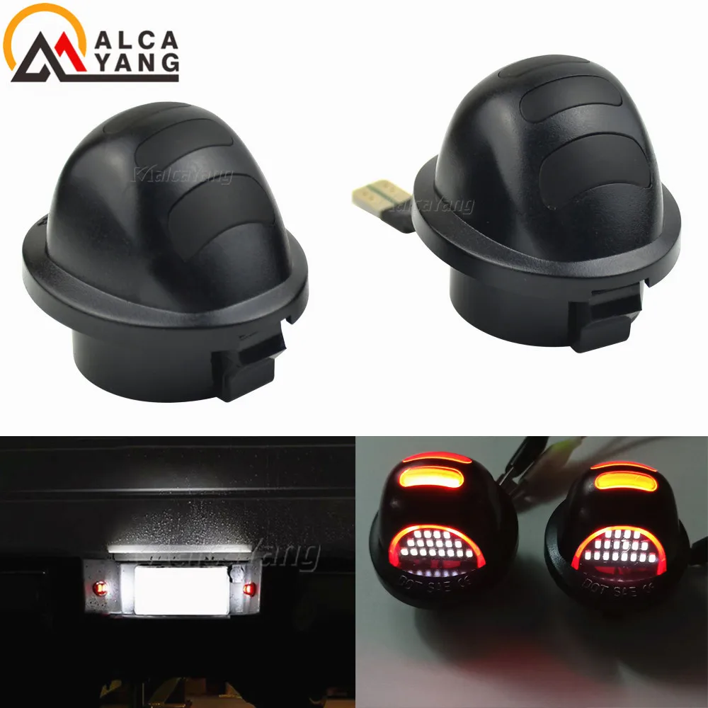 포드 픽업 F150 F250 F350 LED 번호판 라이트 자동차 자동차 액세서리에 대 한 LED 번호판 태그 라이트 레드 네온 튜브