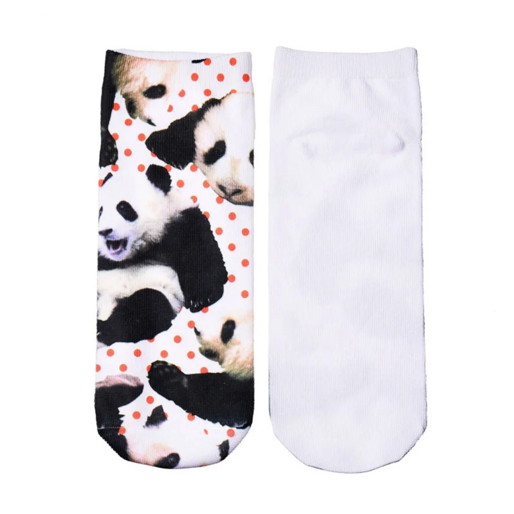 Neue 3D-Druck Tier Mode Tiger Panda Katze Hund Löwe Süßigkeiten Fleisch Kunst Bunte Frauen Lustige Socken Neuheit Geschenk Dropship – Detail 17