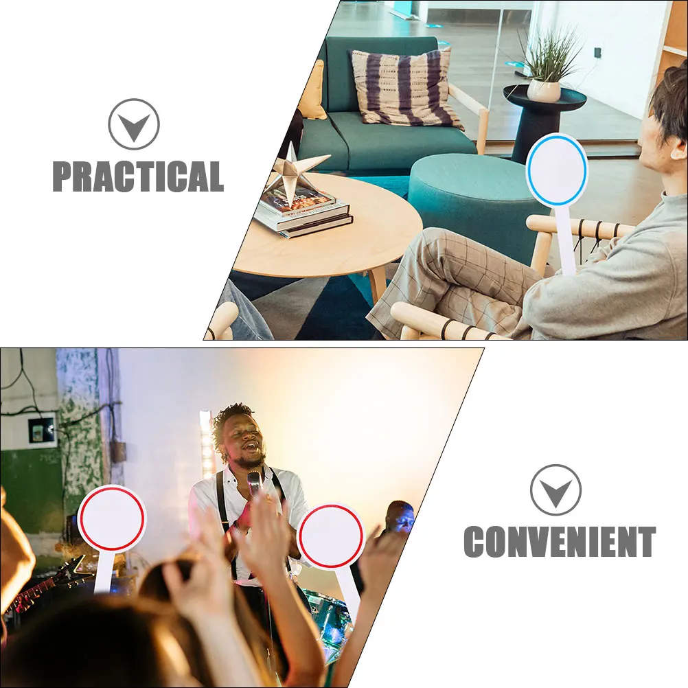 

4 Pcs Scoreboard Large Whiteboard Paddles Voting Small Whiteboards Handheld Raise Sign