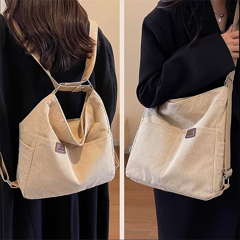 

Bag Large Capacity One-Shoulder Commuter Tote Crossbody Bag Versatile Student Backpack