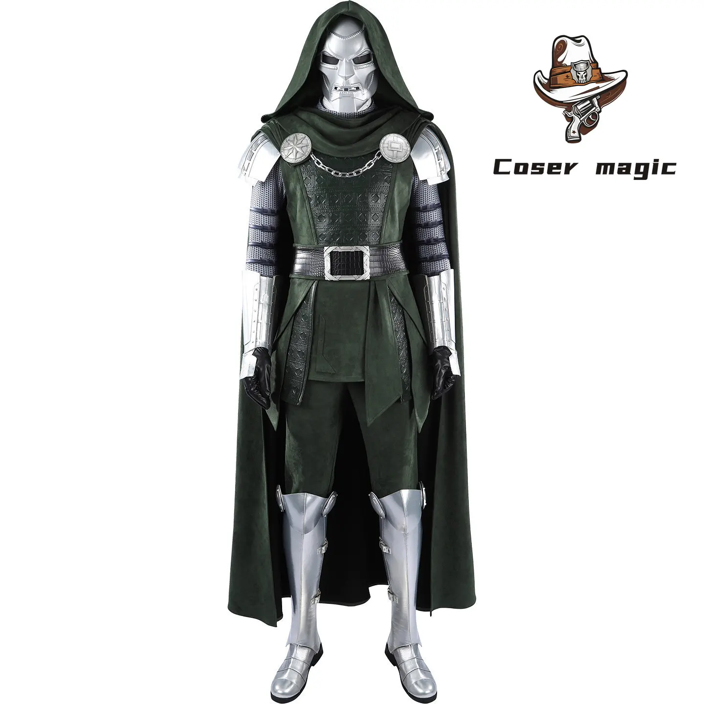 Victor von Doom Doctor Doom Cosplay Costume Uniform Halloween Carnival Party Christmas Play Role Clothes Clothing view 5