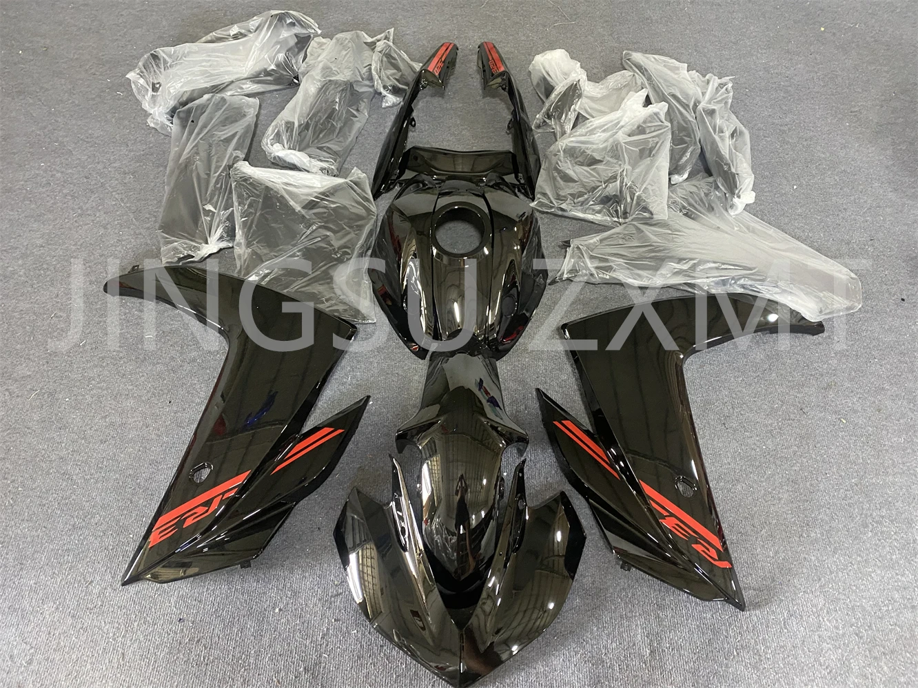 4Gifts New ABS Motorcycle Fairings Kit Fit For YAMAHA R3 R25 2015 2016 2017 2018 15 16 17 18 Bodywork Set Custom Black