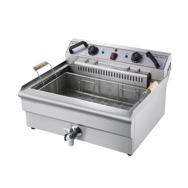 Home Countertop Stainless Steel French Fries Machine 2 Cans 2 Baskets Commercial Chip Fryer Electric Deep Fryer