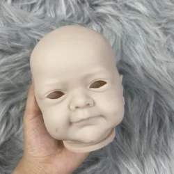 MRB 19 Inch Vinyl Reborn Doll Kit Sanya Lifelike Unfinished Unpainted Fresh Color Blank Vinyl Newborn Doll Mold with Eyes