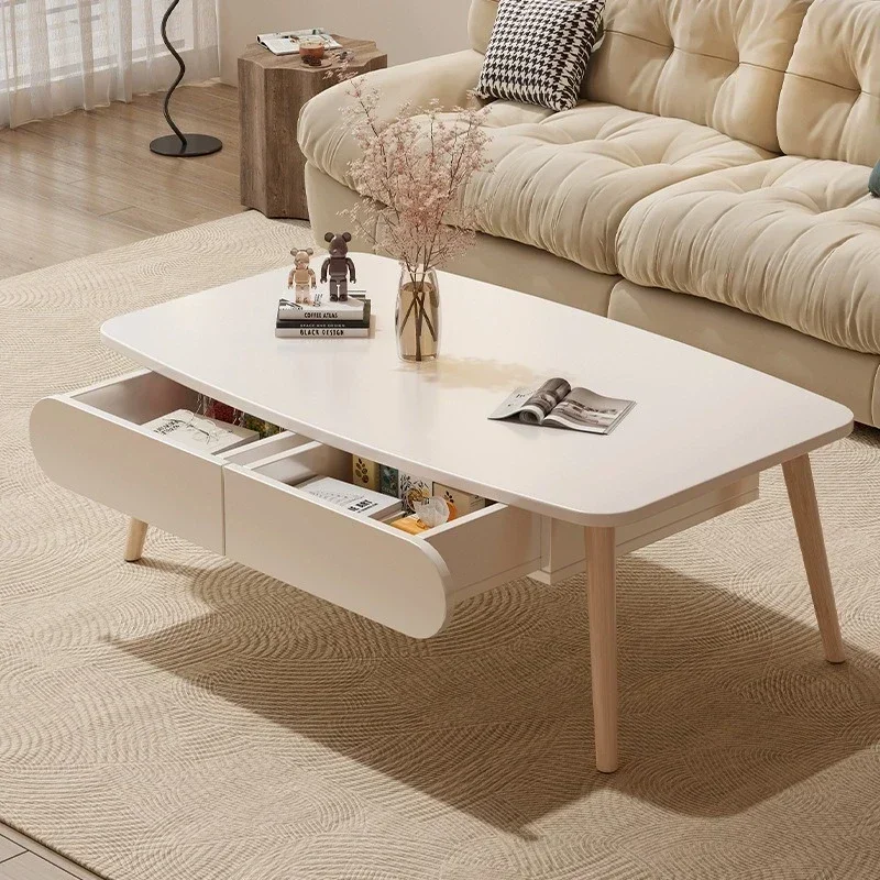 Tea table, modern home, living room, small apartment, simple low table, internet famous balcony, bedroom, sitting on the floor,
