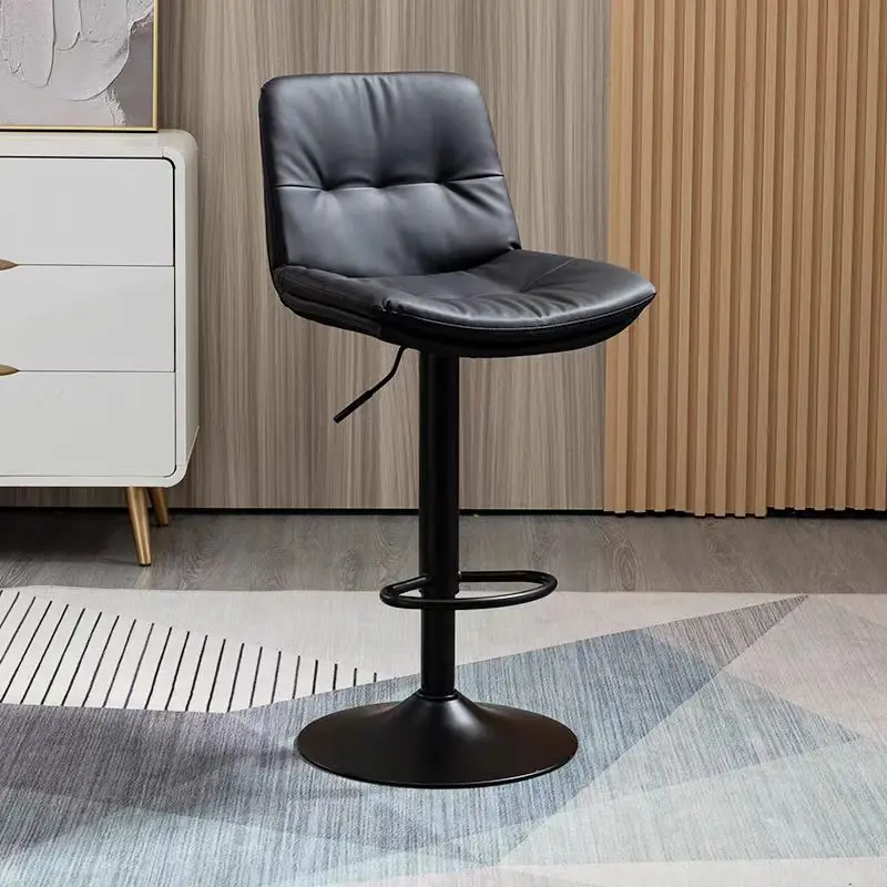 Sedia da bar sollevabile per la casa moderna semplice schienale girevole sgabello alto reception cassiere sedia da bar di lusso leggera