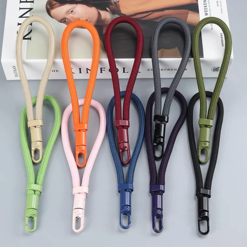 1/2pcs 360°adjustable mobile phone lanyard with hanging chain link and self-locking anti fall design,suitable for all phone case view 3