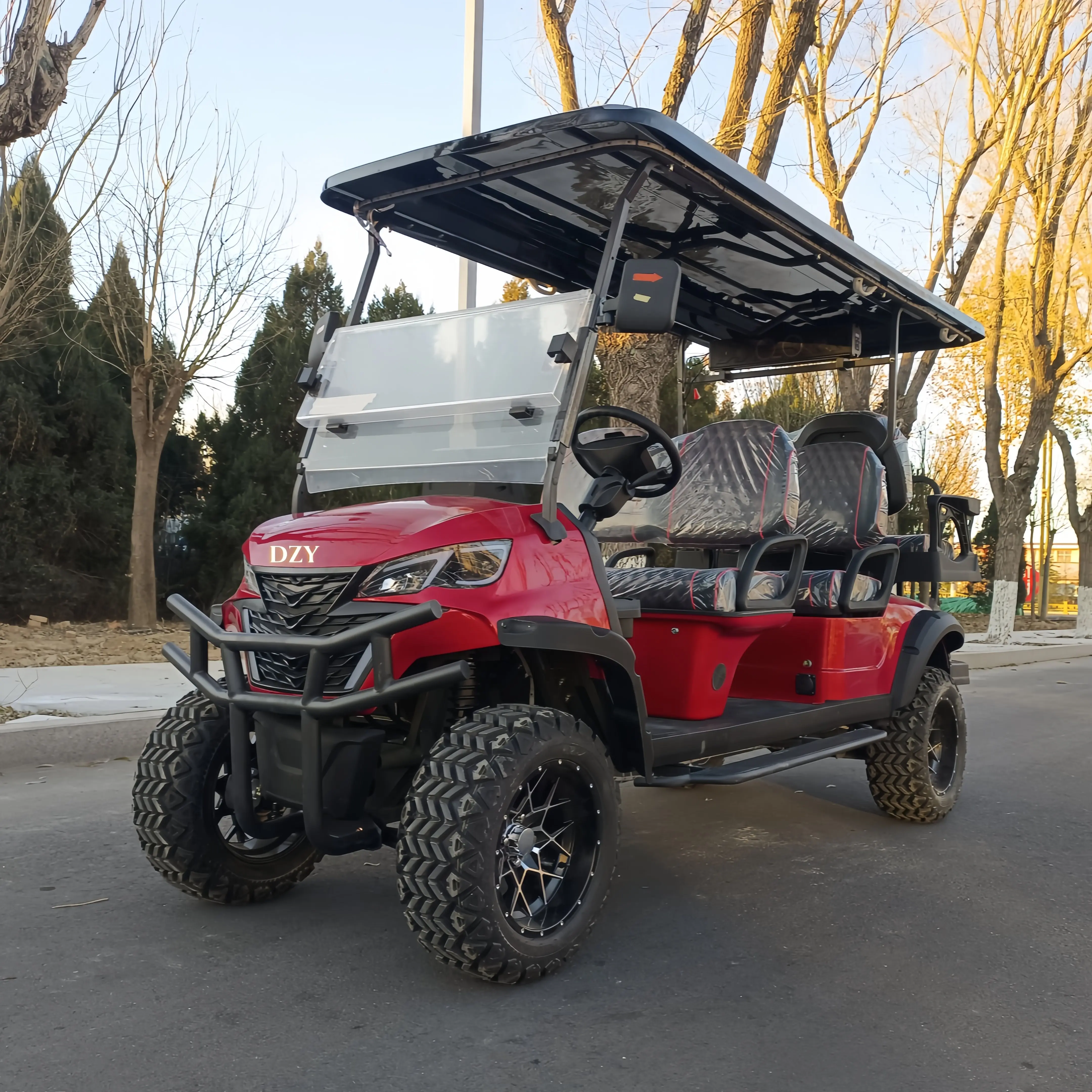 تصدير الشارع القانوني 4/6 مقاعد عربات الغولف الكهربائية، نوادي الغولف، السيارات، عربات الصيد، بالجملة #5