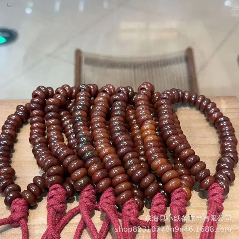 Chocolate Bodhi Root Donut Handheld Bracelet, A Decorative Accessory Projects, Handmade Materials Bracelets