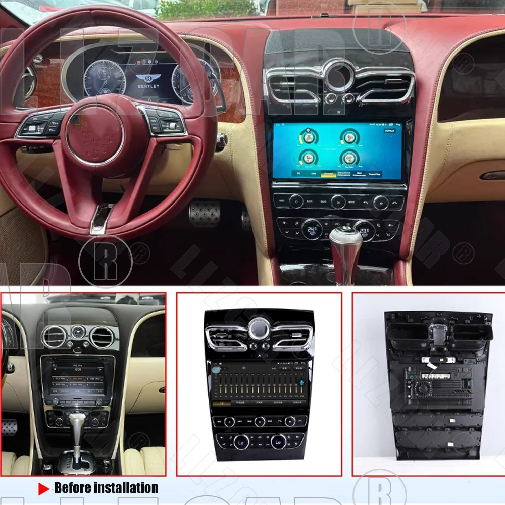10.9'' HD Android Car Stereo For Bentley Continental GT Flying Spur 2005-2019 Wireless CarPlay GPS WiFi BT Multimedia Head Unit