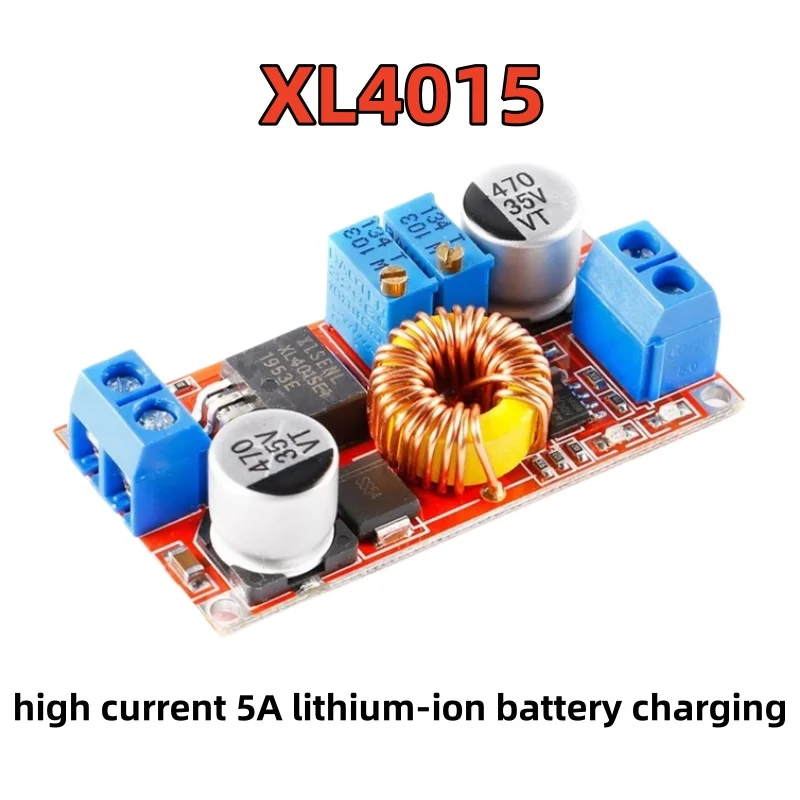 Constant current, constant voltage, high current 5A lithium-ion battery charging LED driver XL4015 step-down power module