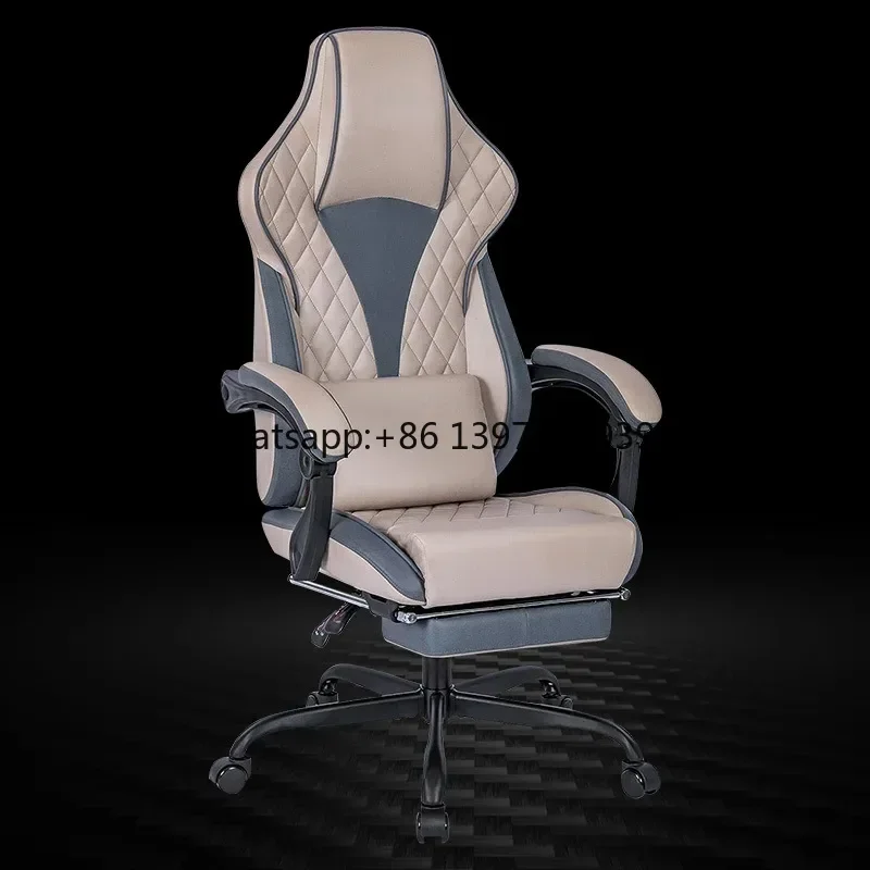 Modern Design Comfortable Computer Chair Pu Leather Ergonomic Chair Home Office Gaming Chair with Footrest factory