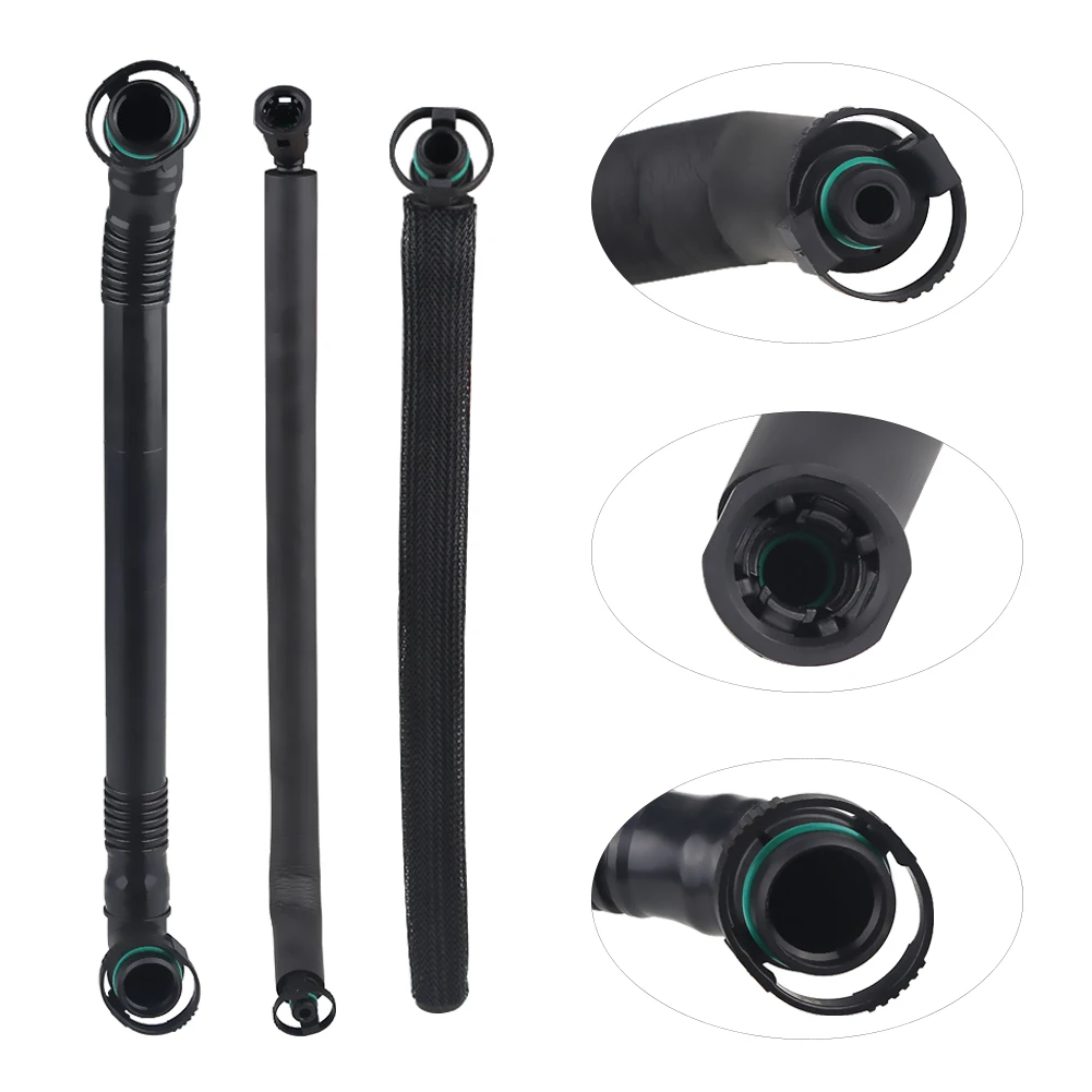 11157532649 PCV Crankcase Vent Valve Breather Oil Separator Hose Kit for BMW E46 E39 E60 320i 323i Replaces# 11617501566