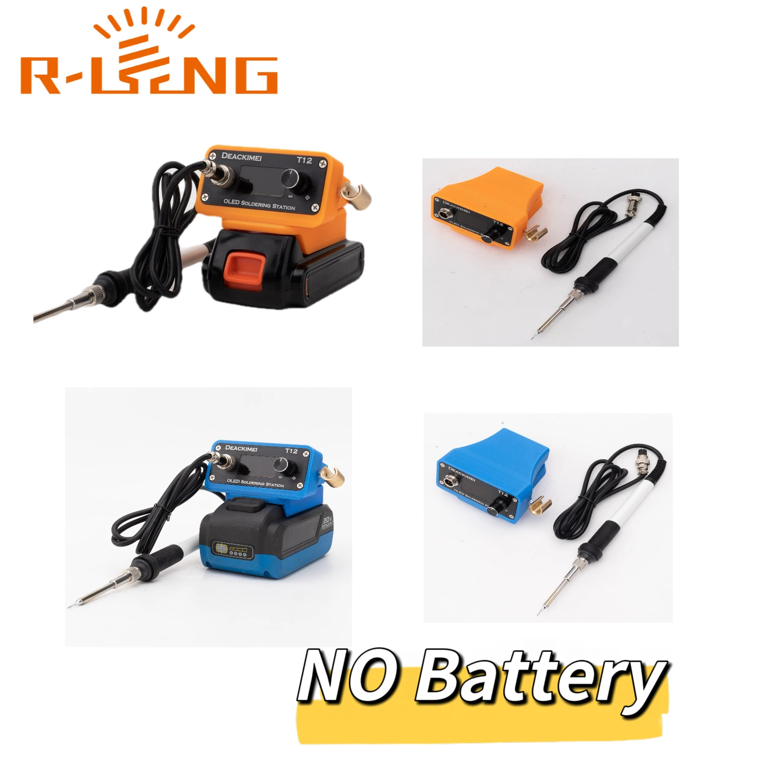 

For BLACK&DECKER/Mastercraft 20/21V Li-ion Battery Portable OLED T12 Soldering Iron Station DIY Adjustable Welding (NO Battery)