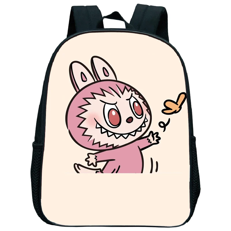 

Labubu Cartoon Shoulder Bag The Monsters Backpack Baby Girls Toddler Friends Lovely Schoolbag Kindergarten Kids Gift