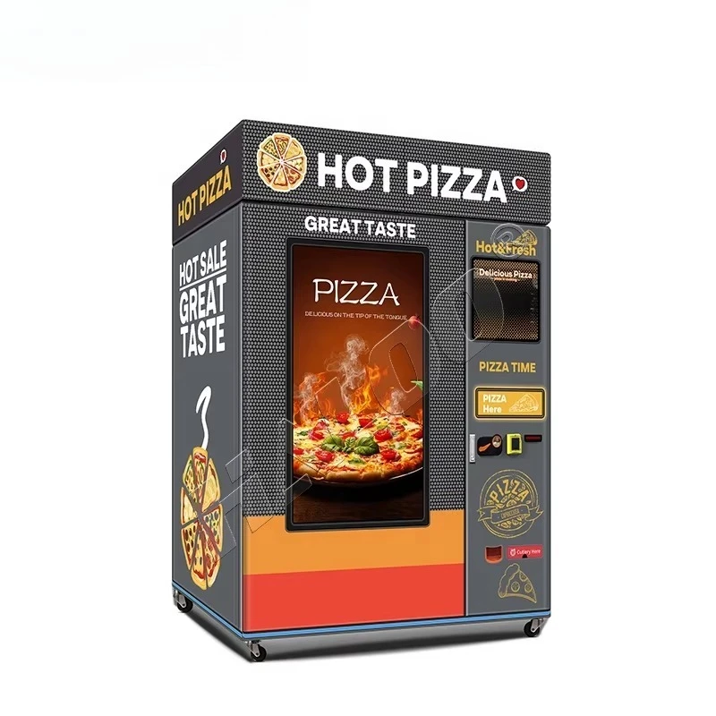Haloo Distributore automatico Produttore di distributori automatici Distributori automatici per pizza automatica digitale Distributore automatico per alimenti caldi e veloci Distributore automatico per pizza