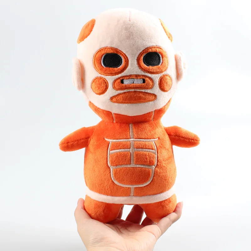 Muñeco de peluche de ataque a los Titanes de 28cm, decoración de almohada para el hogar, muñeco de peluche suave y cómodo, regalo de Navidad para niños y niñas