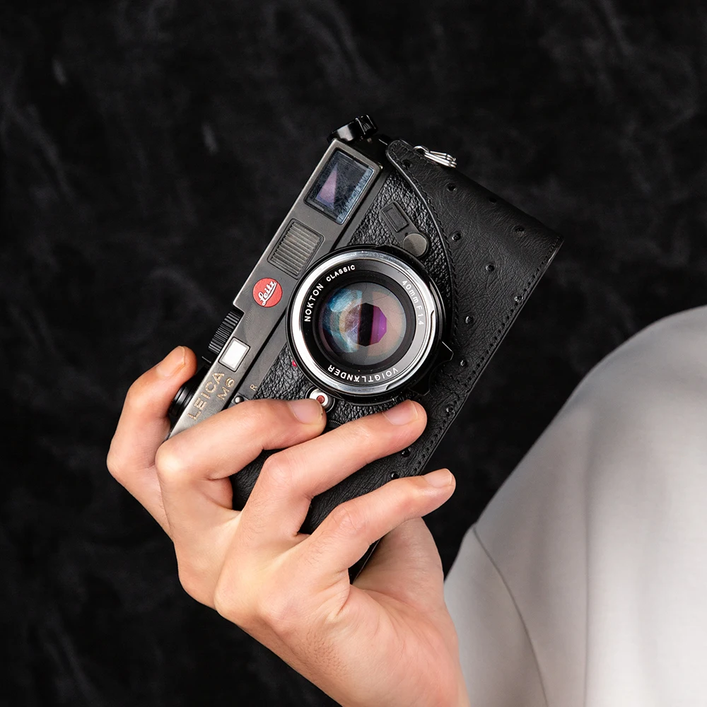 

M3 M2 M6 Ostrich Leather Camera Half Case Cover M3 M2 Bag Box Protective Case Cover for Leica MP MDa M4 M3 M2 M1 M6 Case
