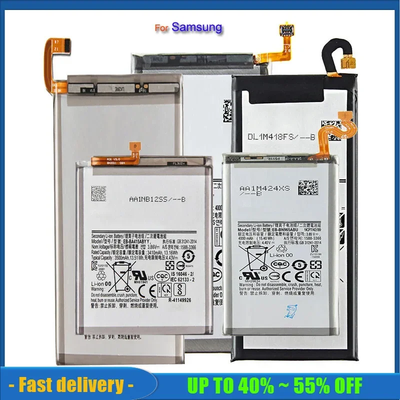 Mobile Phone Replacement Battery For Samsung Galaxy S10 5G S20+ S20 Ultra A71 A51 A31 A20e A10e Note 10 Plus/10+ M30s M21 M31