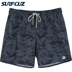 Surfcuz mens calções de banho calções de praia seca rápida com forro de malha fatos de banho sunwear sunwear calções de banho para homens