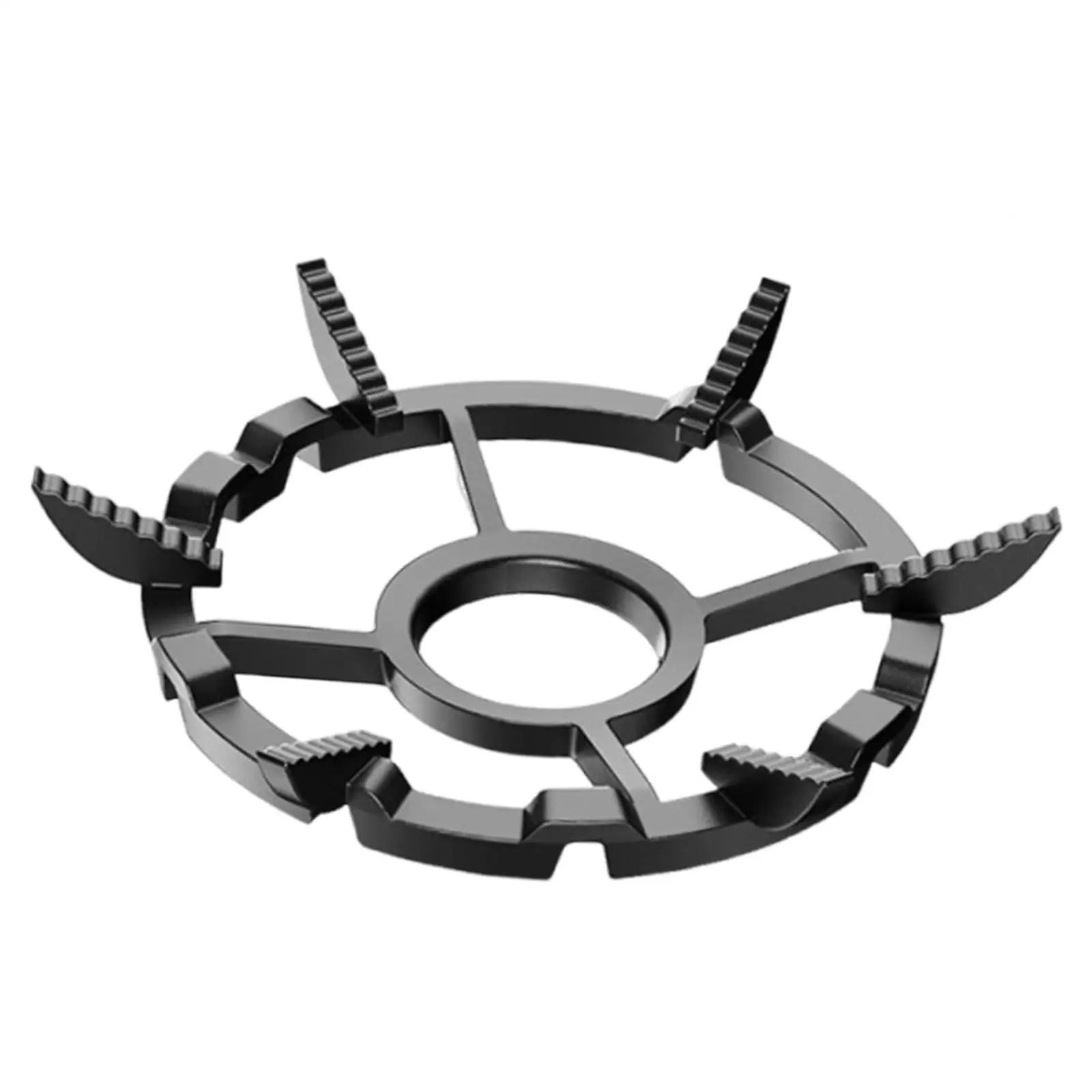 Cast Iron Wok Support Pot Rack Anti Slip Sturdy Easy to Install Stovetop Stand Replacement Part for Cooking Household