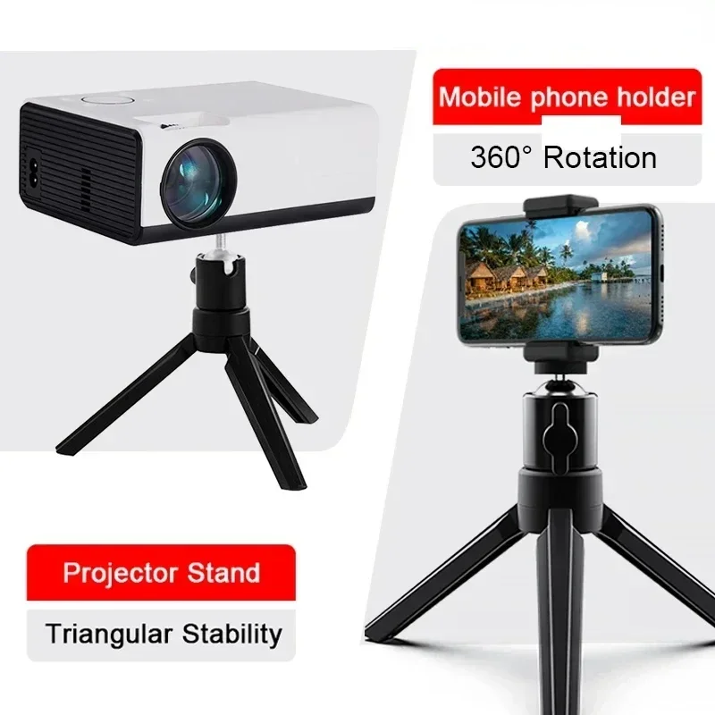 

Desktop Projector Stand，Desktop Lazy Mobile Phone Creative Bedside Stand Holder Tripod Live Support Rack Folding Projector