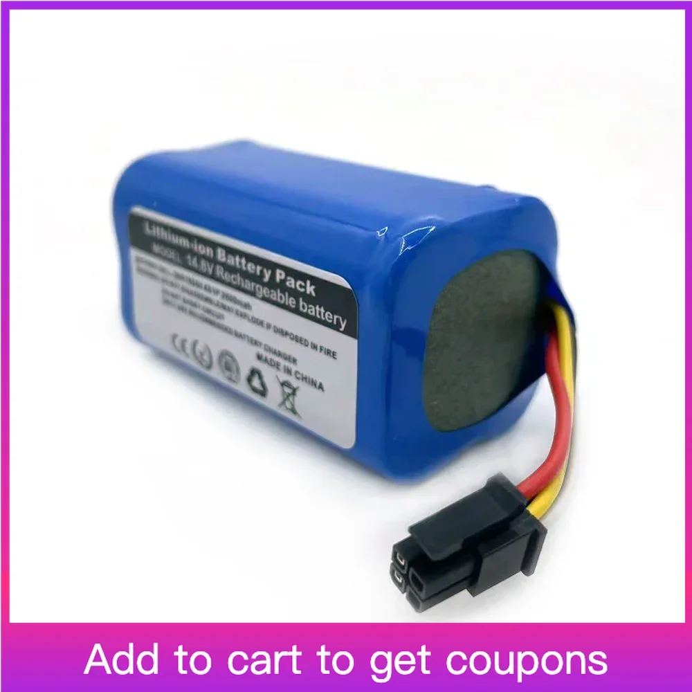 

Перезаряжаемая литиевая батарея LEELINCI 14,8 в 18650 для Midea i5/i5 Extra/i5 Young/i9 EYE стандартная батарея с BMS