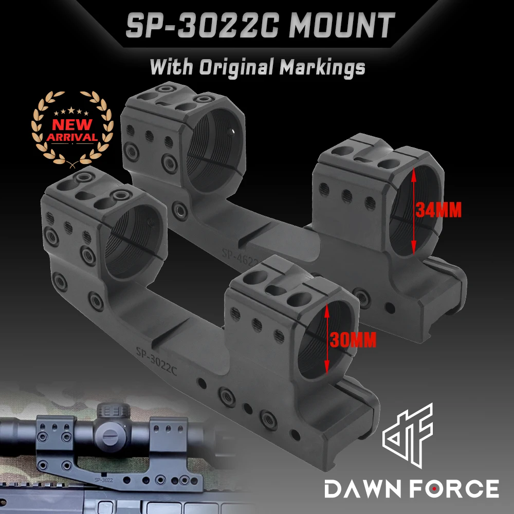 

EvolutionGear NEW SP Style GEN3 Scope Mount 1.54 inch 38 mm Height 34mm/30mm Tube for Hunting with Full Orginal Markings