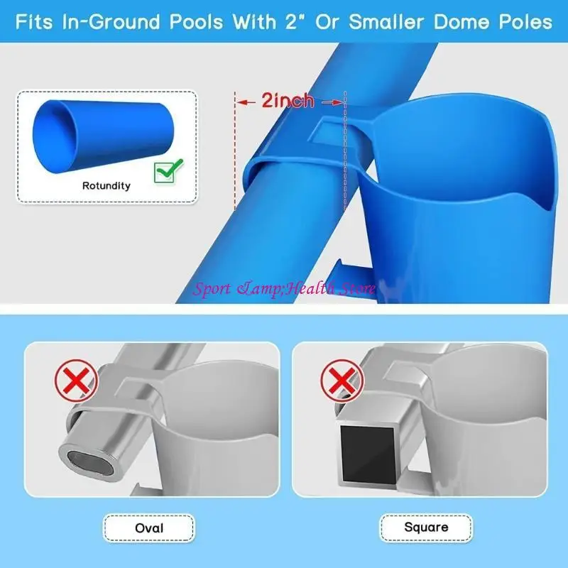 Cesta soporte taza junto a piscina para bebidas bañador piscina