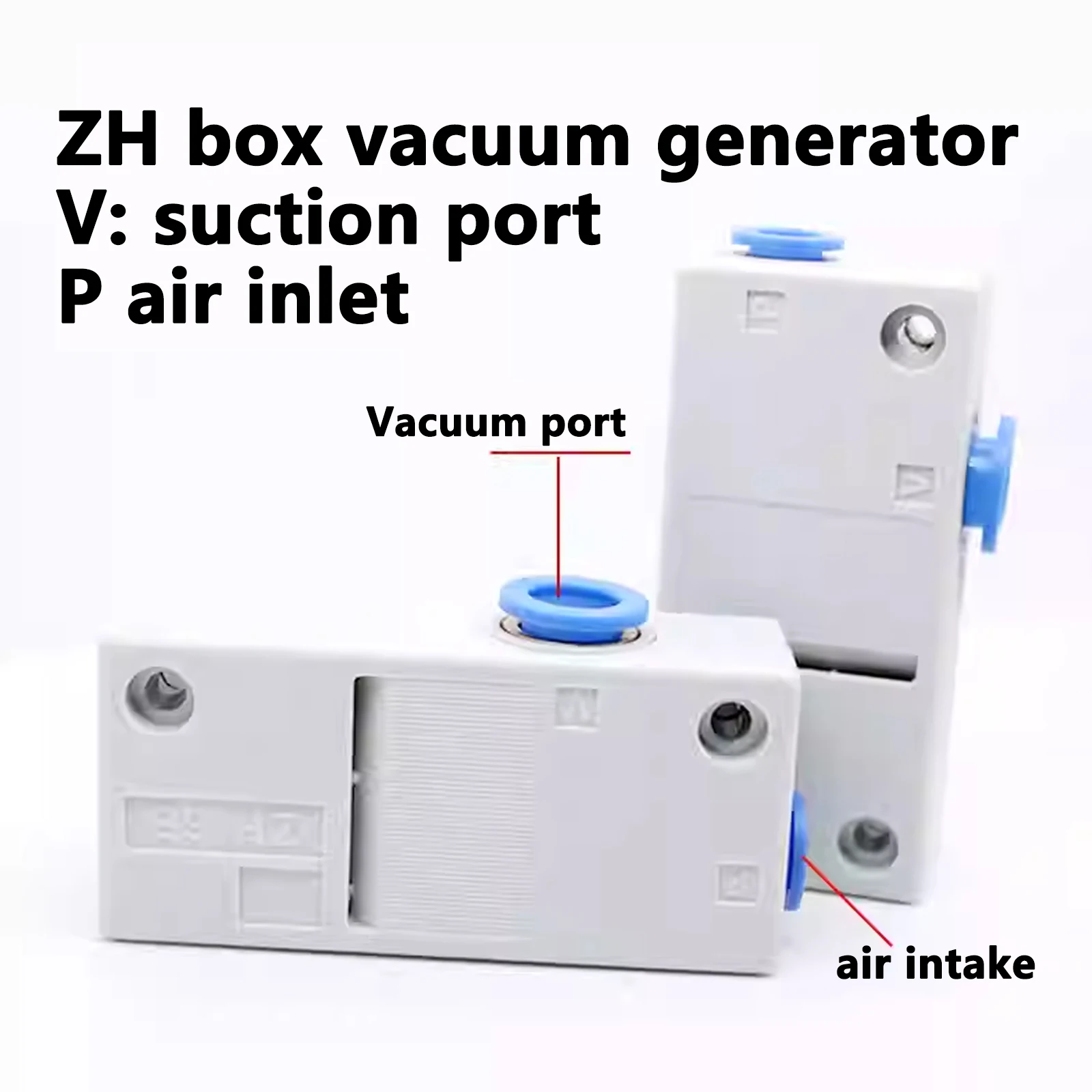 2PCS  ZH Series  Pneumatic Vacuum Generator ZH05BS ZH07BS ZH10BS ZH13BS Box Type Ejector