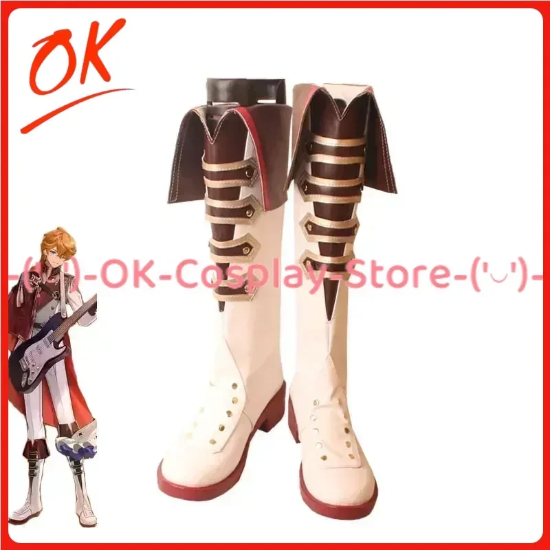 [Angepasst] Genshin Impact Tartaglia Cosplay Schuhe Anime Spiel Roleplay Kostüm Prop Halloween Karneval Party PU Leder Stiefel