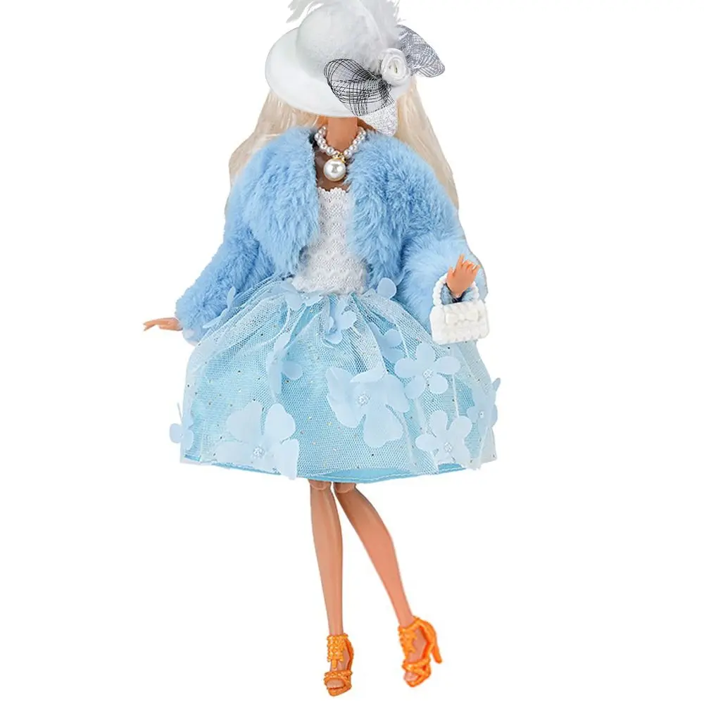 1/6/30CM/11 "Puppe Kleidung Puppe Zubehör Mehrfarbige Puppe Mantel Kleid Set Gaze Blume Kleid ändern Kleid Spiel