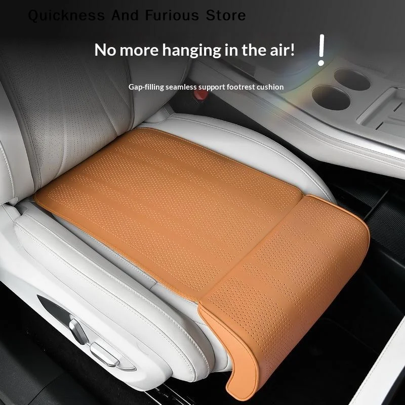 Car Seat Cushion With Leg Support Universal Seat Protection Cover Extension Leg Rest Padding Relieve Fatigue Auto Accessories