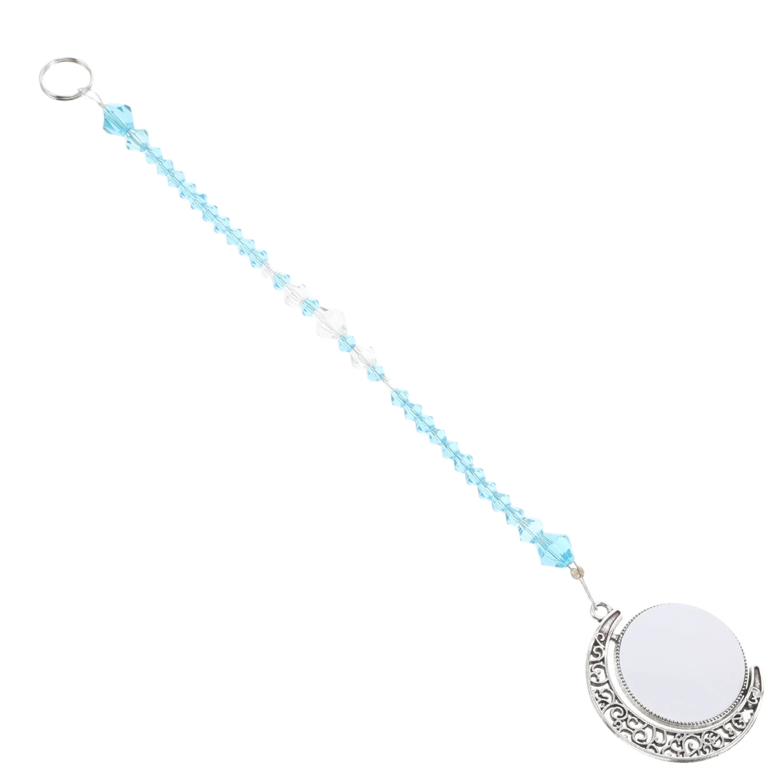 

Moon Pendant Car Rearview Mirror Decoration Automobile Window Ornament Hanging Charm Alloy