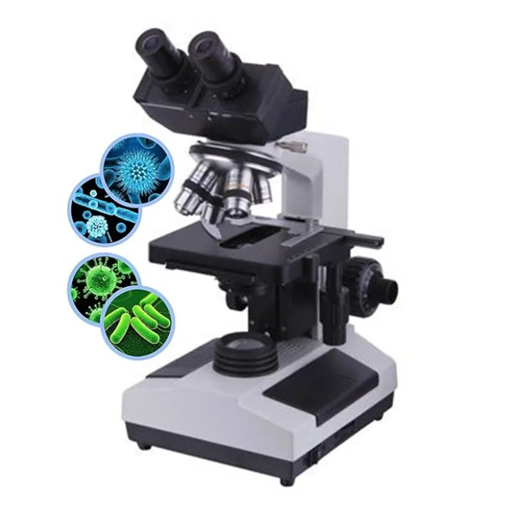 High Quality Trinocular Compound Lab Medical Binocular Microscope Digital Biological Laboratory Veterinary Microscope