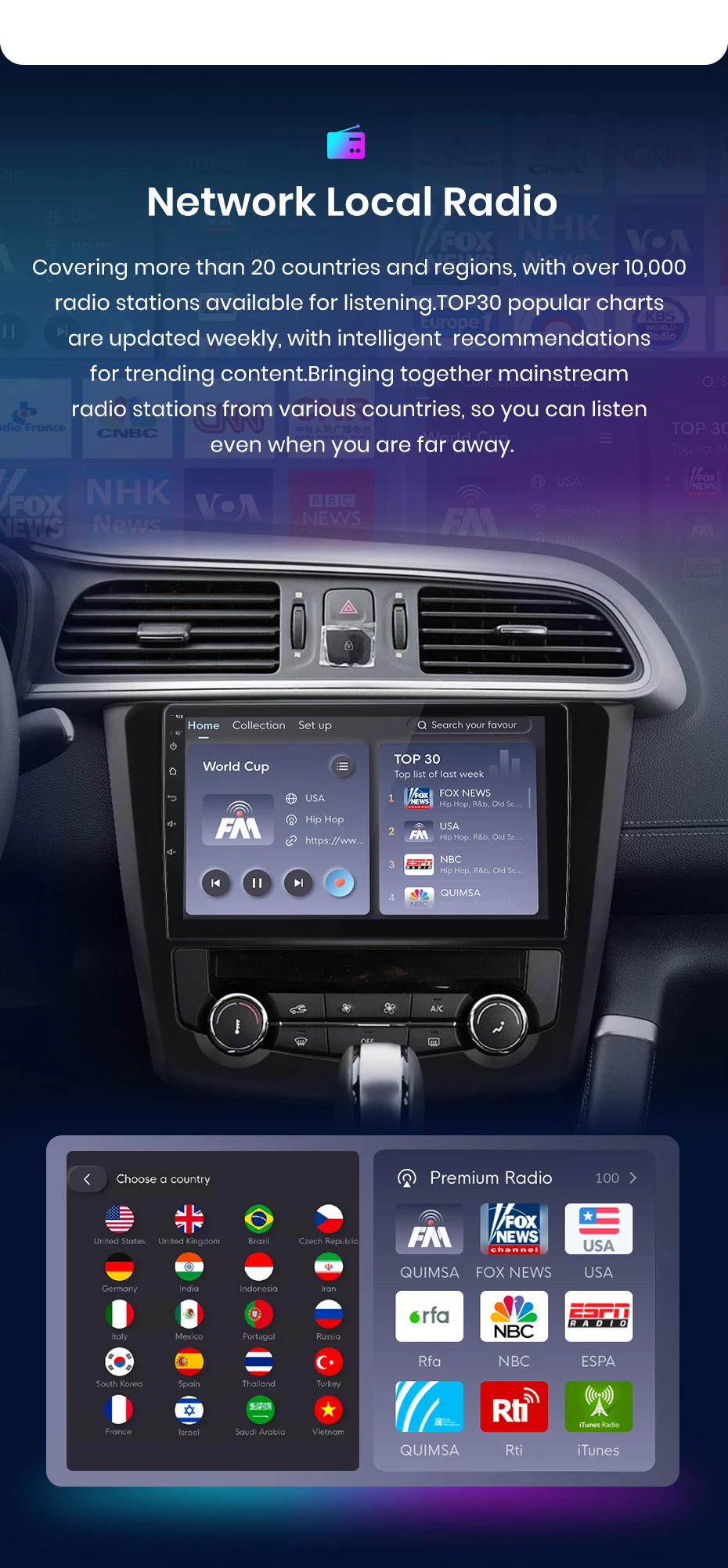 Junsun Wireless Carplay Android Auto Autoradio für Renault Kadjar 2015-2019 GPS Multimedia 2 Din – Detail 13